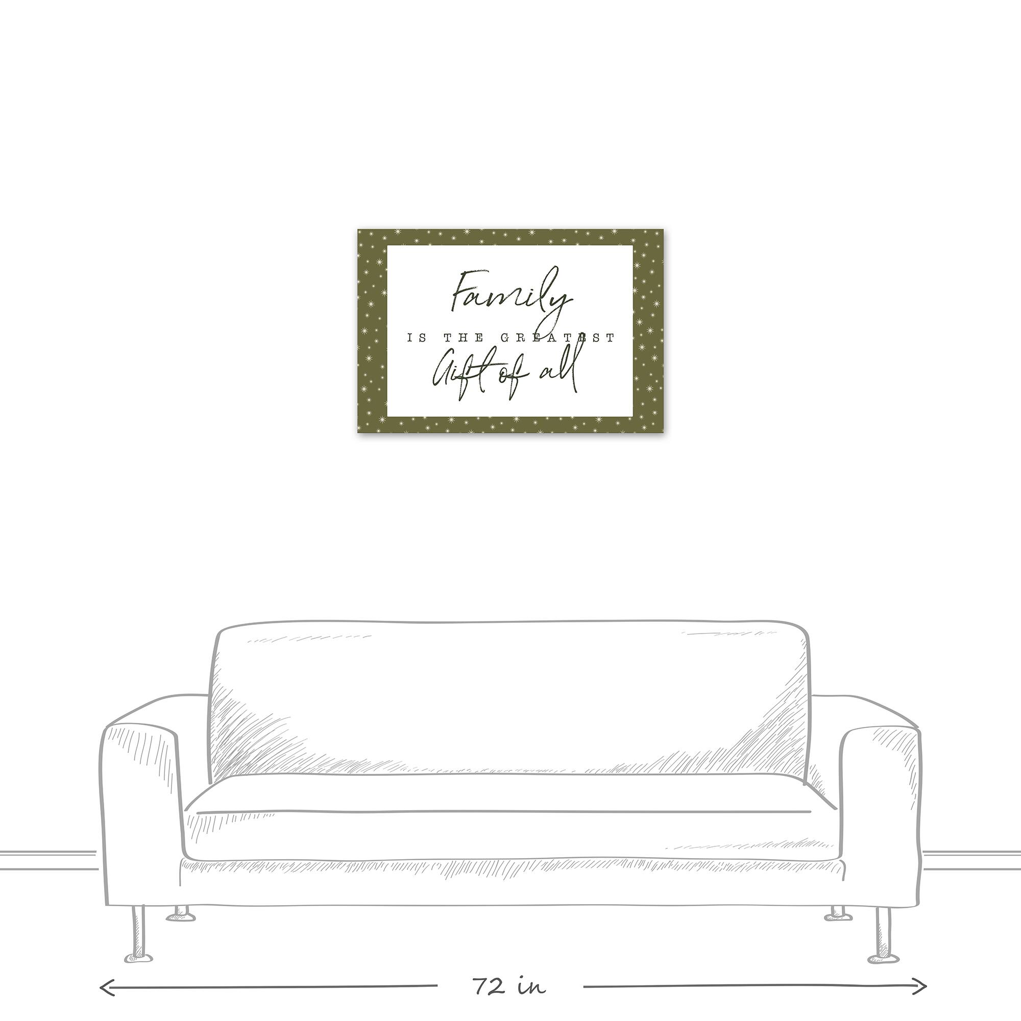 Family Greatest Gift Twinkle Canvas Wall Art
